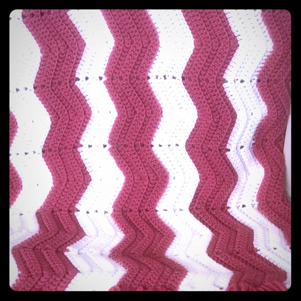 Afghan chevron pattern 45 x 45